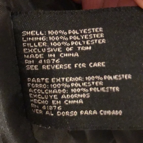 Big Chill black puffer vest jacket sleeveless sherpa trim zip pockets size small - Picture 8 of 8